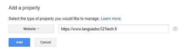 Add a New Site to Google Webmaster Console